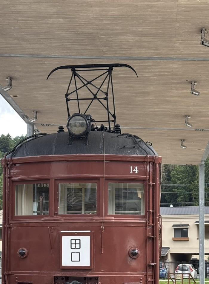 道の駅したらに展示されている電車